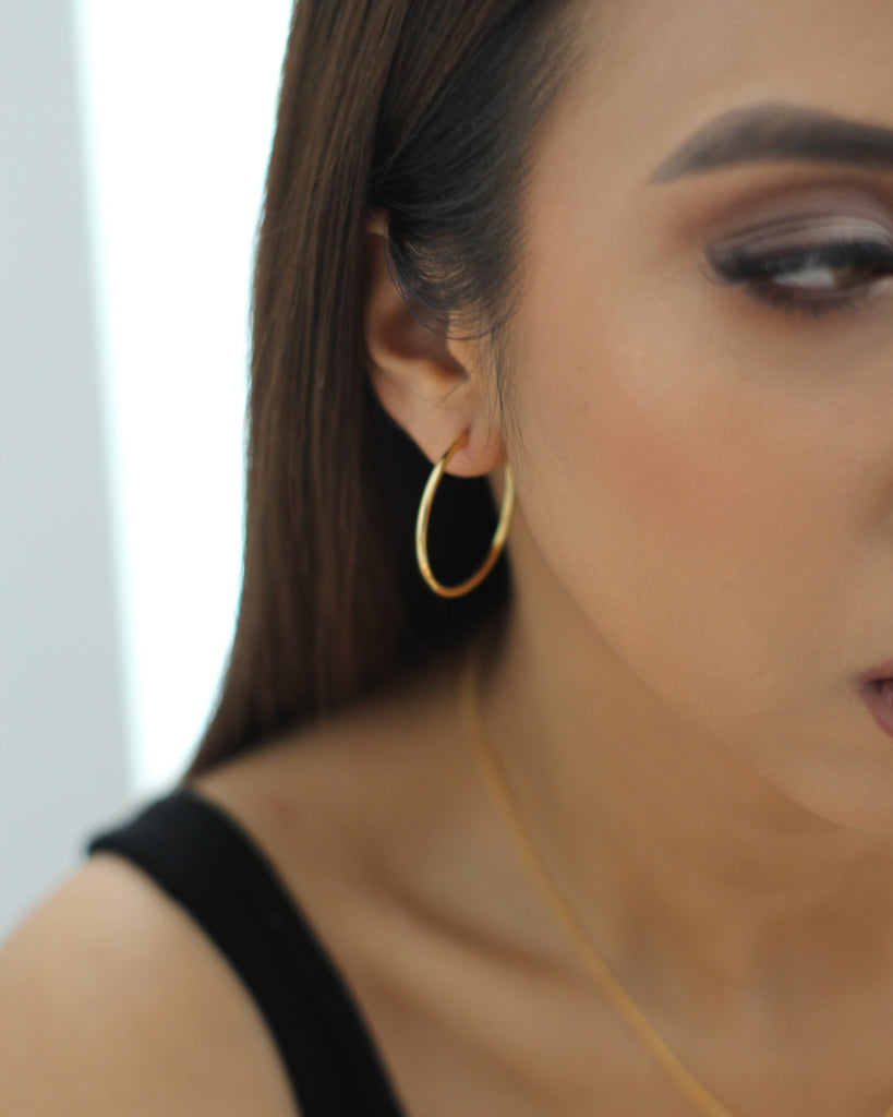 The Glitz Room- Infinity Hoops - Gold Plated Earrings
