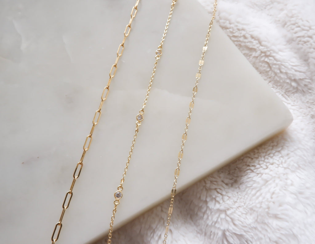 The Glitz Room Mila Mask Chain with Jewels Vancouver gold vermeil jewelry canadian custom made shop local bc