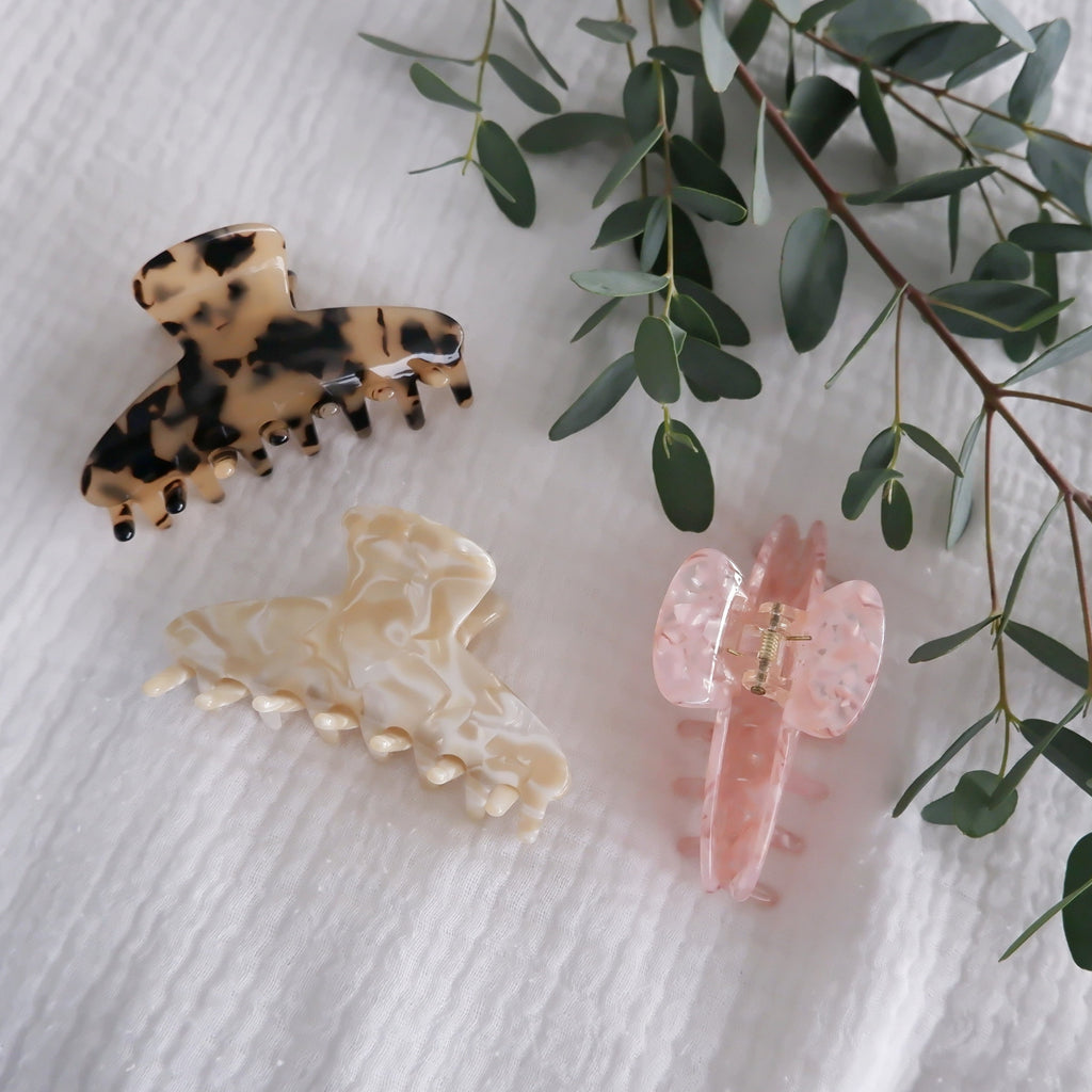 big love hair claw clip vancouver fashion accessories buttercream tortoise 