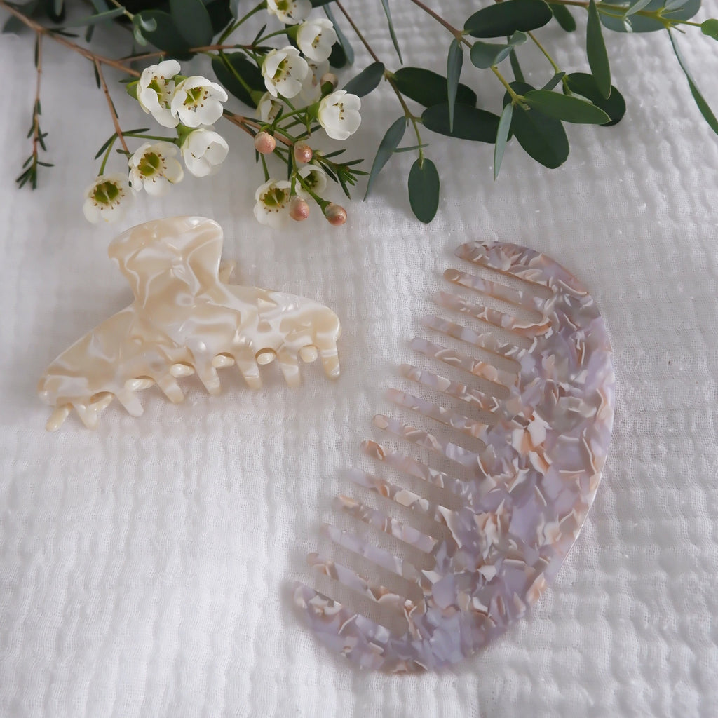 big love hair claw clip vancouver fashion accessories buttercream tortoise 