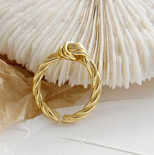 Gold Knot Ring Adjustable