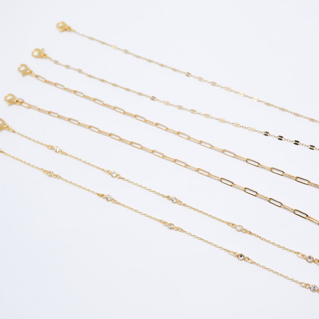 The Glitz Room Mila Mask Chain with Jewels Vancouver gold vermeil jewelry canadian custom made shop local bc