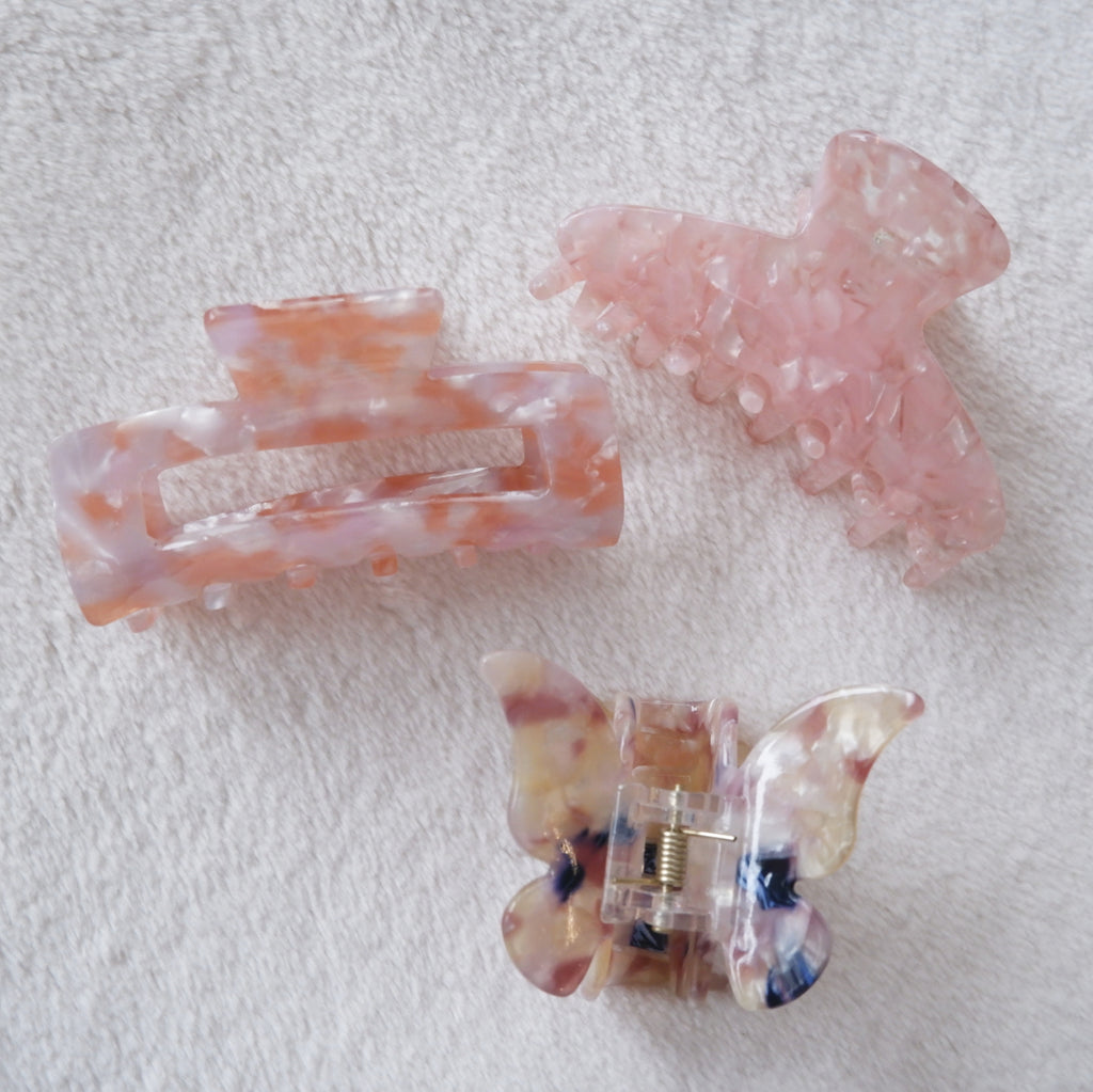 Pretty Pinks Hair Clip Trio